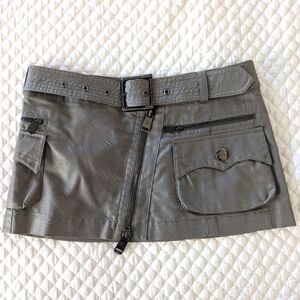 Burberry gray mini skirt size UK8 USA6